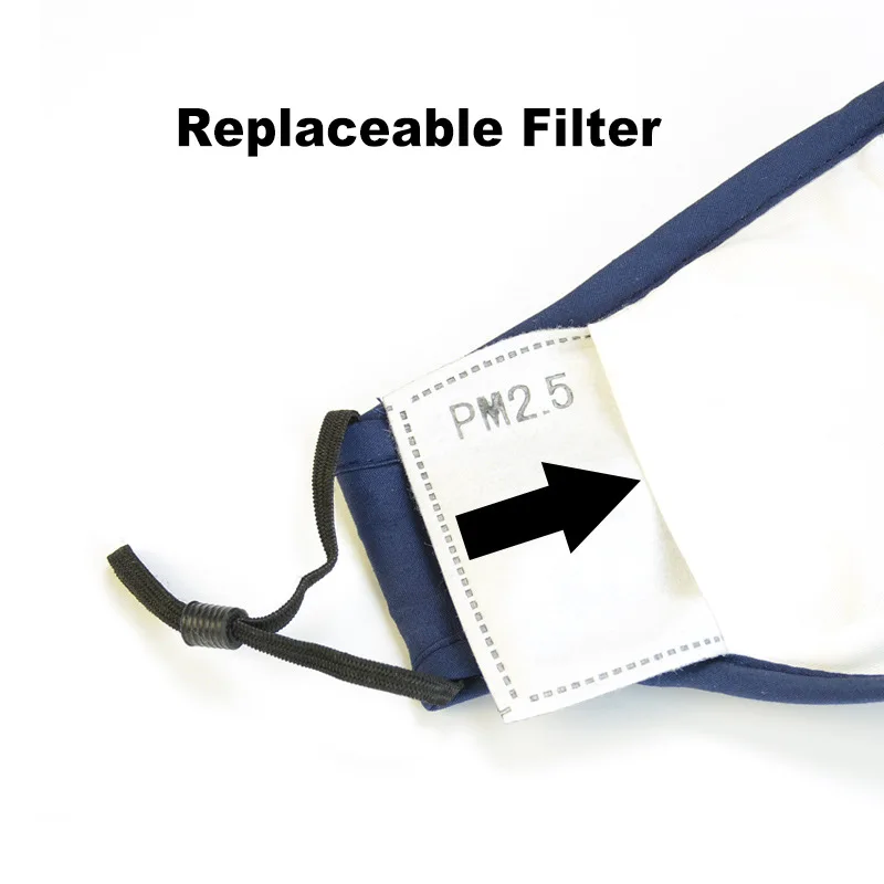 Anti-pollution PM2.5 Dust Masks Washable and Reusable Pluggable Gasket Cotton Unisex Travel PPE Masks Comfortable and Breathable 4