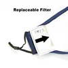 Anti-pollution PM2.5 Dust Masks Washable and Reusable Pluggable Gasket Cotton Unisex Travel PPE Masks Comfortable and Breathable 4