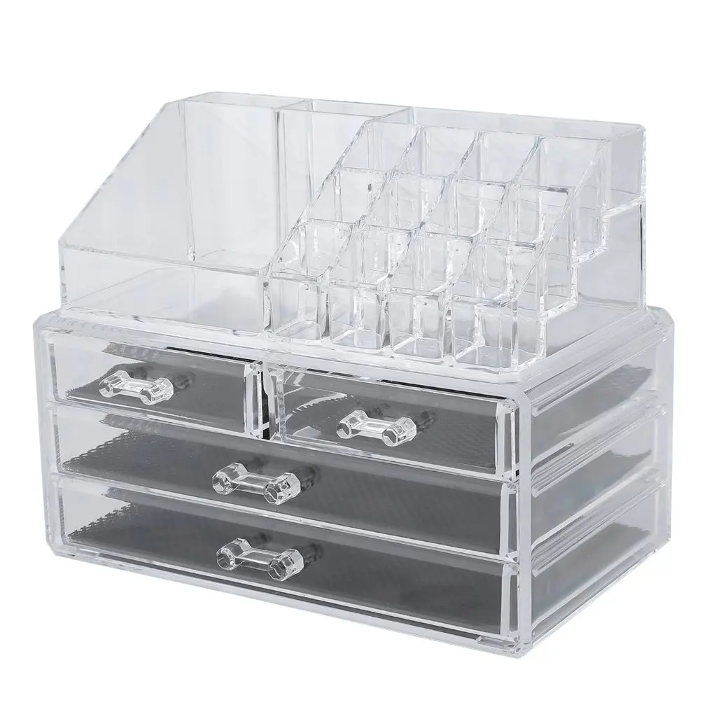 

Multifunction Large Necklace Rings Jewelry Casket Cosmetic Storage Box Drawer Lipstick Holder Acrylic Organizer Case