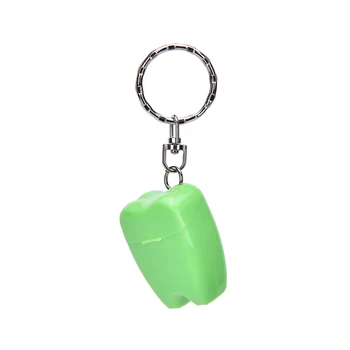 

15m New Oral Hygiene Wire Teeth Shape Dental Floss Key Chain Interdental Brush Toothpicks Floss Pick