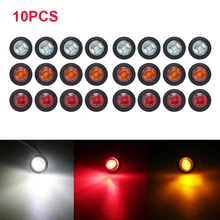 

10PCs 12V LED Side Marker Light Auto Trucks Lorry Trailer Bus Tail Brake Lights Car Warning Lamp Turn Signal Warning Lighting