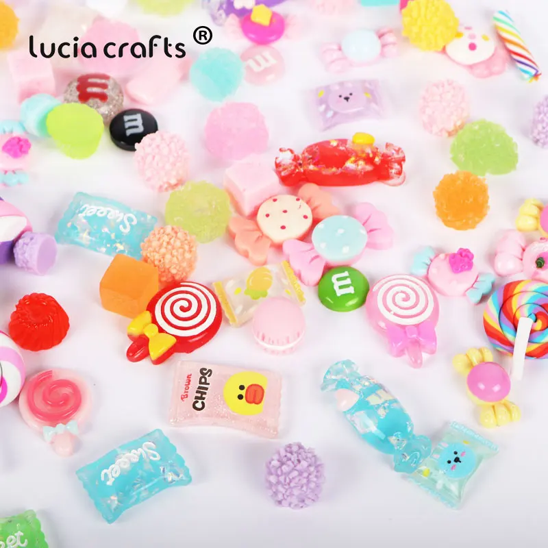 Lucia crafts, 12 шт./партия, случайный смешанный дизайн, плоская задняя сторона, смола, милый, конфетный крем, смола, сделай сам, головной убор, бутылка, украшение для телефона F0602