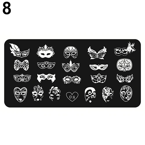Nail Art Printing Image Polish Stamp Plate Scraper Stamper Manicure DIY Template Beauty& Health The nail stencil could recycle