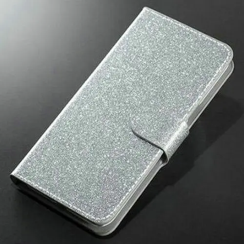 Glitter Silver Чехол для Huawei Honor 7 8 9 10 Lite 10i 20i v10 книга флип для женщин Девушка блестящая кожа кожаный чехол-футляр с бабочкой - Цвет: Glitter Silver