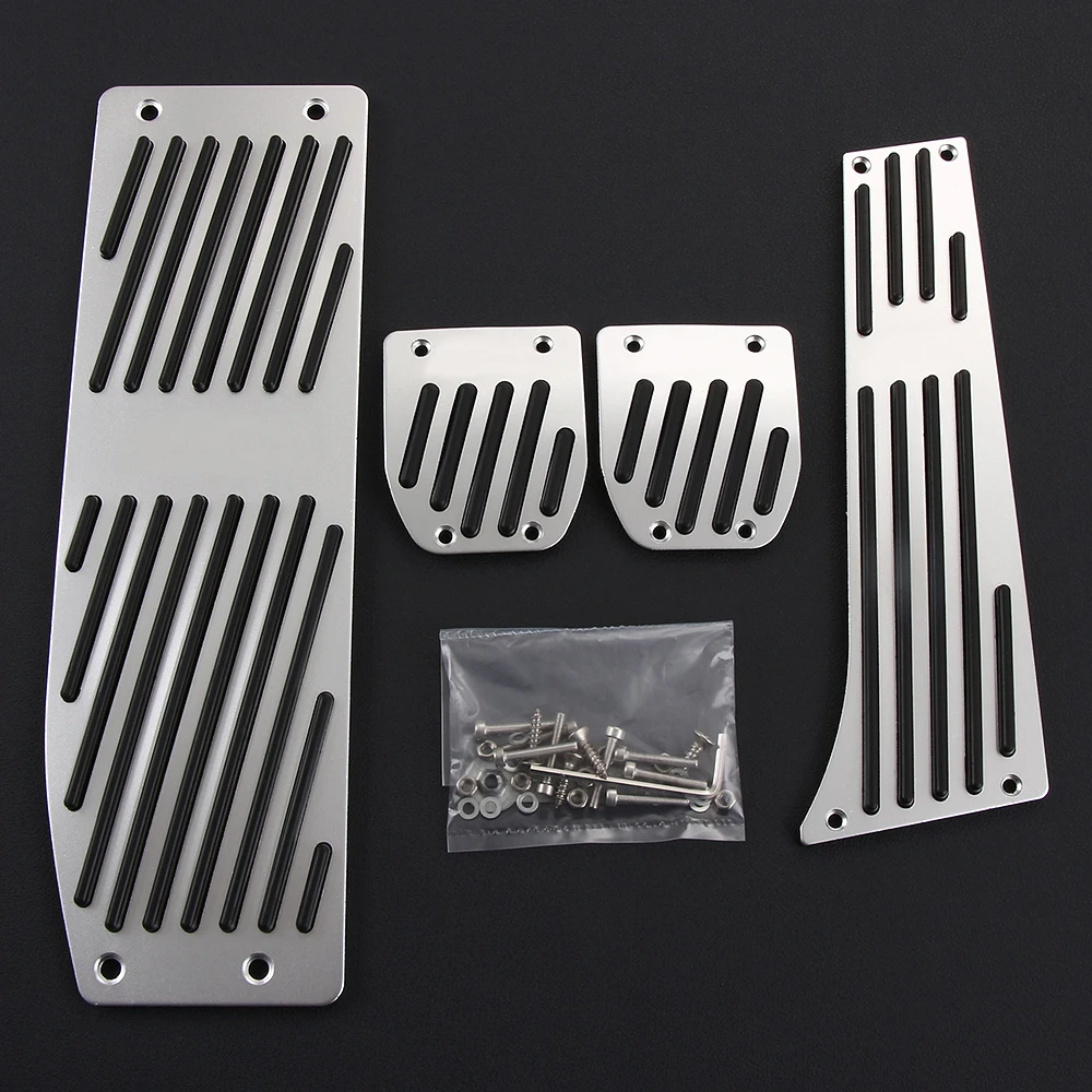 Non-drilling Non-slip Accelerator Gas Fuel Brake Foot Rest Pedal Pads For BMW 1,3 Series X1 E39 E46 E87 E90 E91 E92,Car Styling