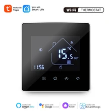 

AllbeAI Tuya WiFi Thermostat, Electric Floor Heating / Water / Gas Boiler Temperature Controller for Google Assistant / Alexa