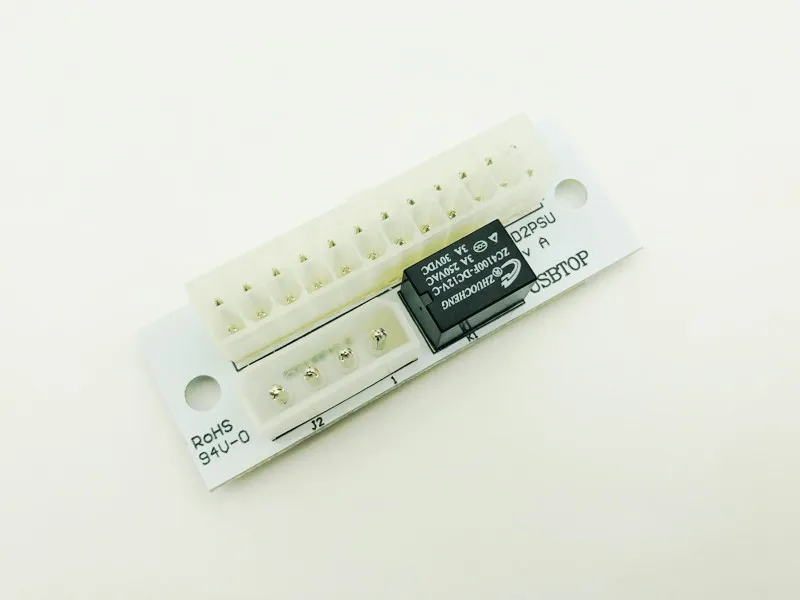 Dual PSU Adapter ATX 24Pin to 4Pin Molex Power Supply Sync Starter Card Extension Cable ADD2PSU Module for Bitcoin Mining Miner