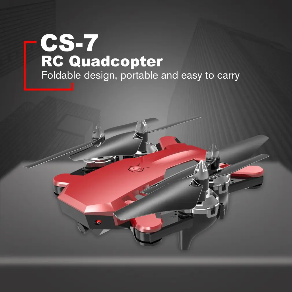 CS-7 gps складной Радиоуправляемый Дрон с 2,4G 1080P WiFi камерой Безголовый режим Радиоуправляемый вертолет летательный аппарат радиоуправляемые игрушки