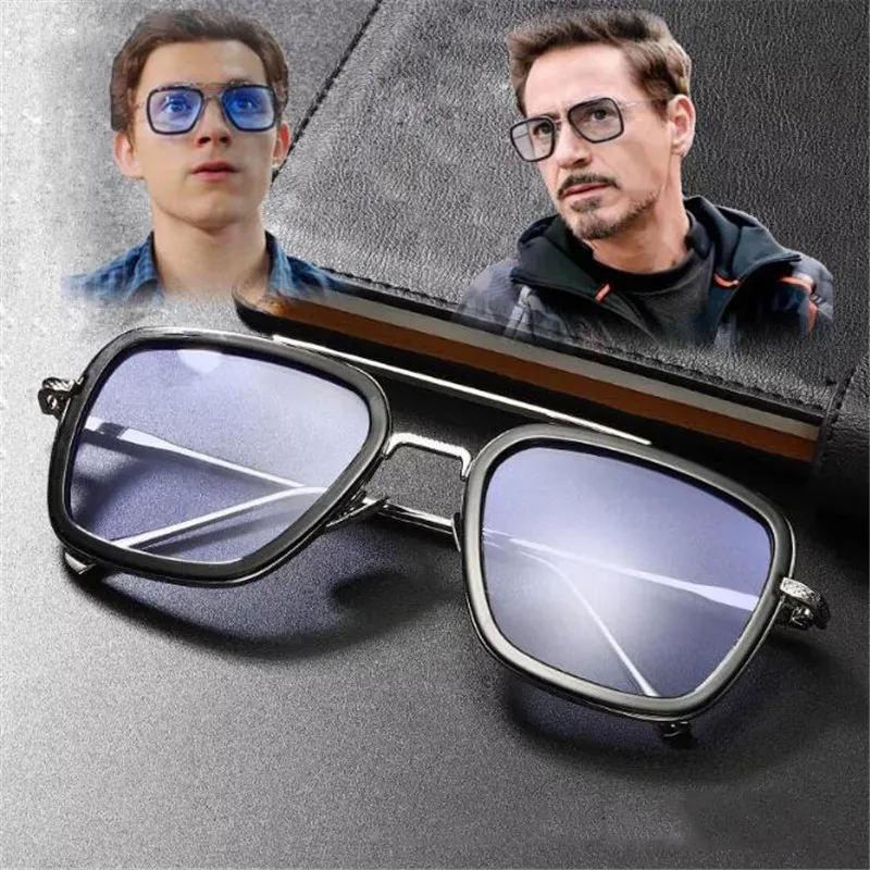 Солнцезащитные очки OLOEY Iron Man 3 мужские винтажные квадратные в ретро стиле|Мужские