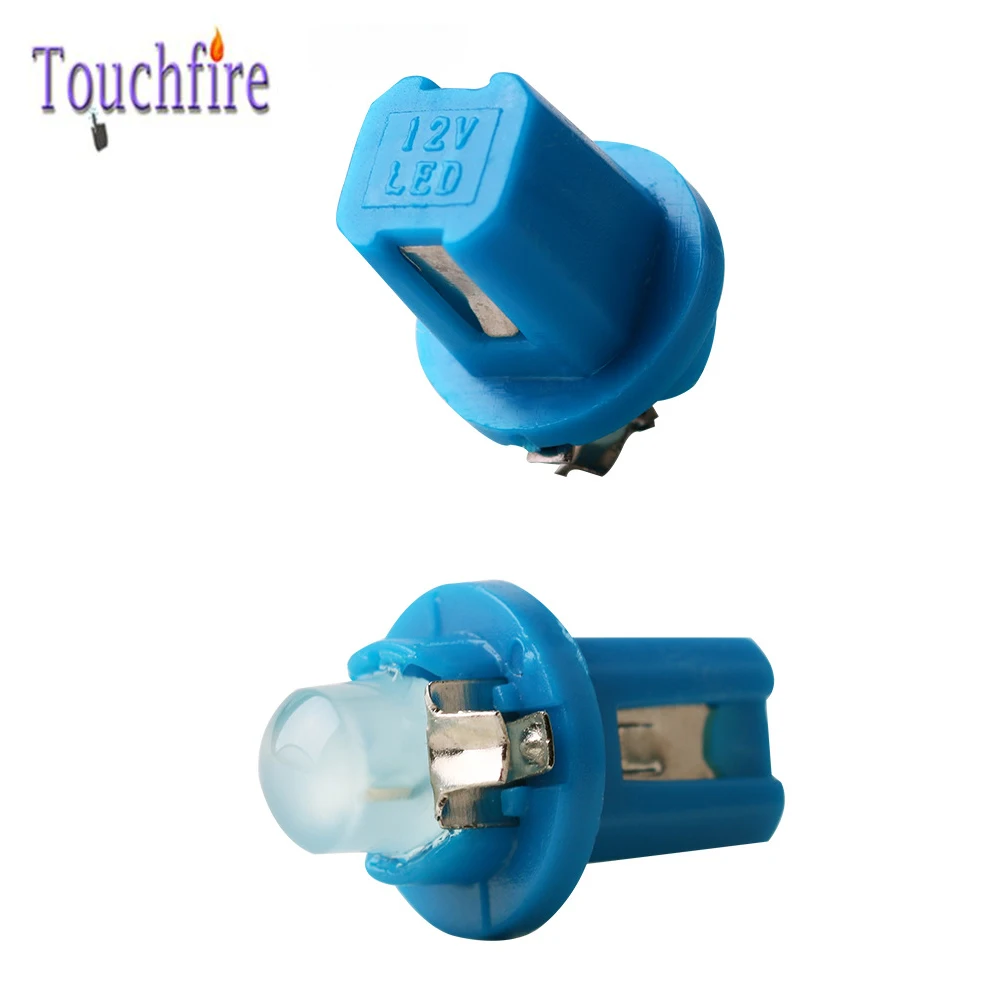 100 шт./лот T5 B8.5D B8.5 1SMD светодиодный автомобильный COB светильник на приборную панель, автомобильный инструментальный светильник, 12 В, белый, синий, желтый, красный, зеленый