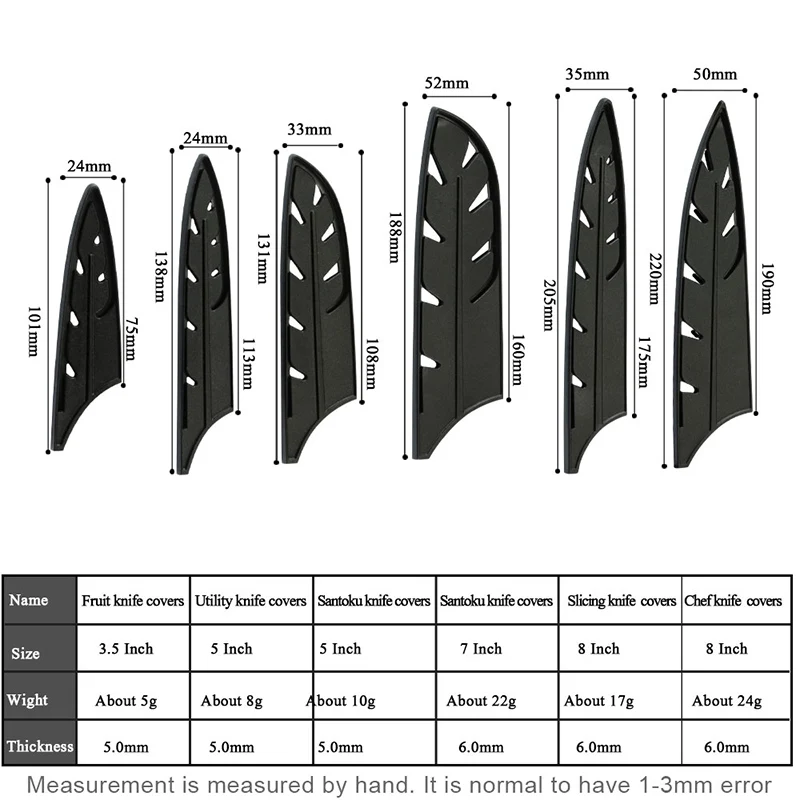 Knife Cover MUZ кухонные ножи из нержавеющей стали кухонные принадлежности, аксессуары для очистки овощей, Santoku нож для нарезки хлеба из нержавеющей стали - Цвет: Knife Cover
