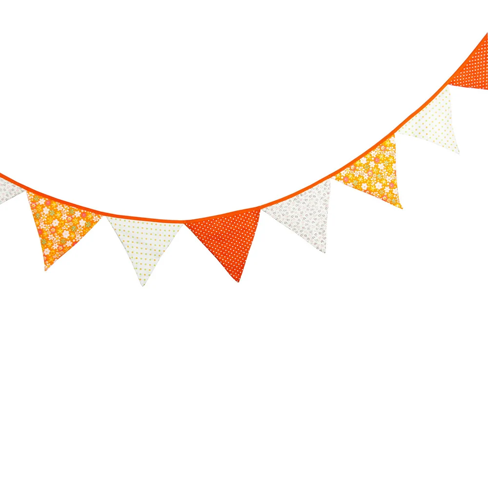 Вымпел День благодарения Свадьба Оранжевый день рождения детей треугольник флаг детская Гирлянда для душа хлопок баннер вечерние украшения реквизит