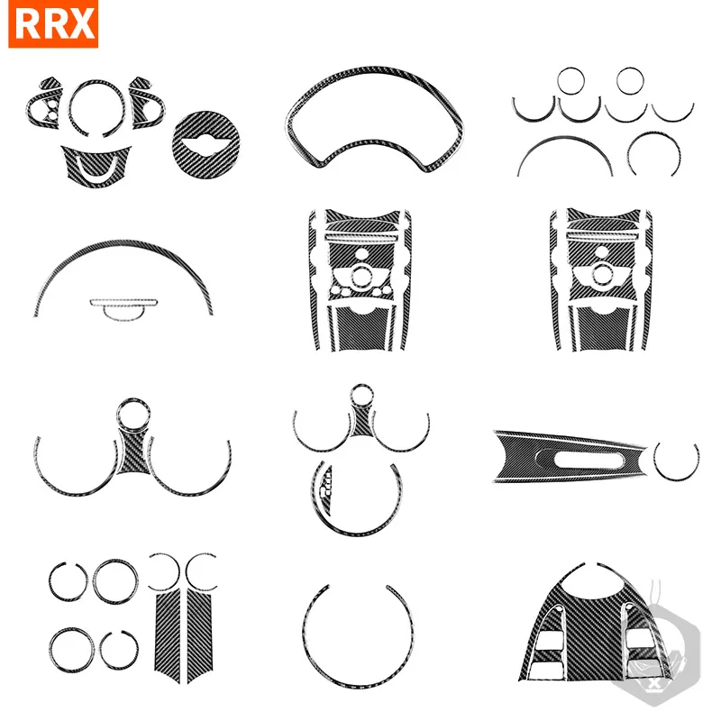 Наклейки из углеродного волокна для Mini Cooper Hardtop R56 Clubman R55 кабриолет R57 панель