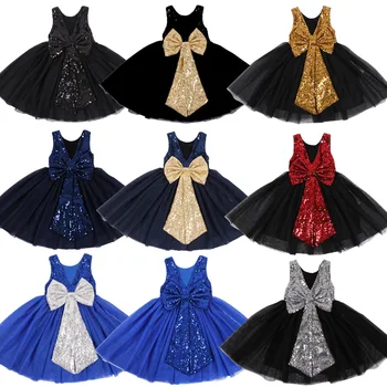 

Summer Girls Sleeveless Skirts Princess Sequin Backless wang sha qun Wedding Flower Boys/Flower Girls Birthday Evening Dress New