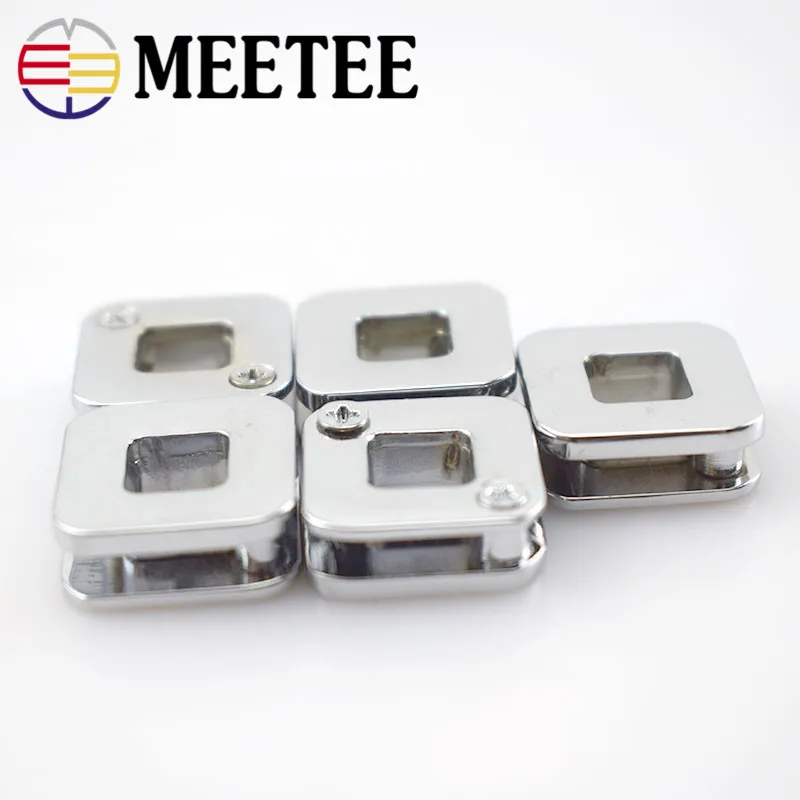 Meetee 5/10 шт. 16 мм металлическая квадратная люверсная Пряжка уплотнительное кольцо