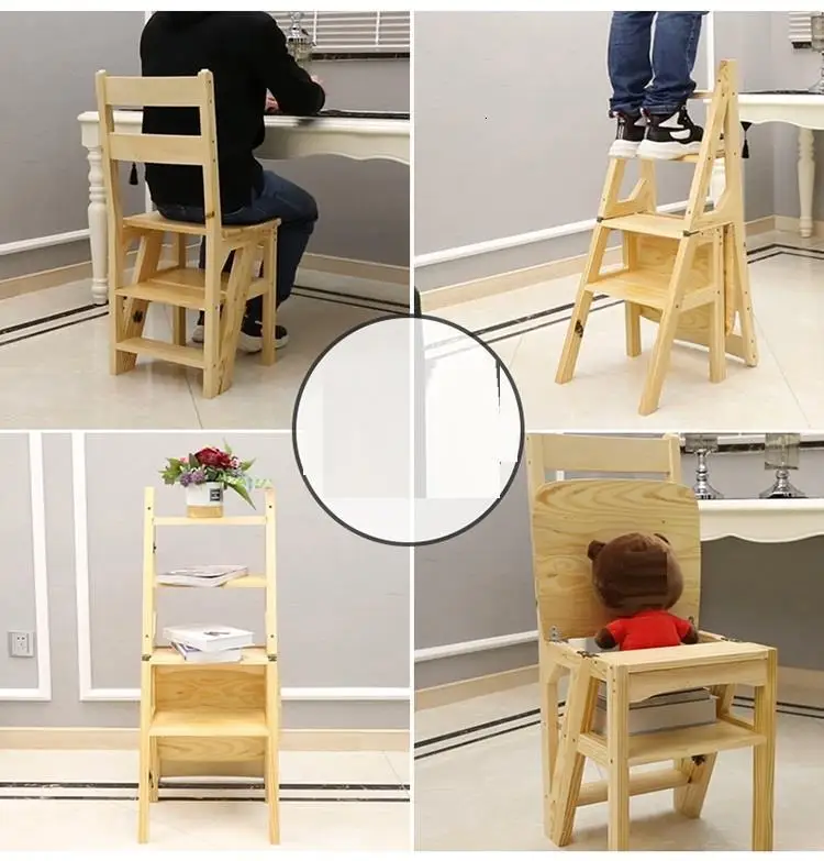 Escalera Sgabelli Cucina tabrete De Cocina Ванная комната для пожилых людей Tangga Lipat дерево Escaleta Escabeau стул Merdiven лестница