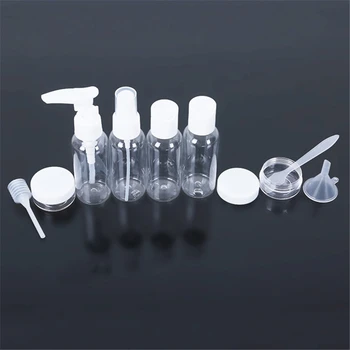 

9PCS Portable Plastic Spray Bottle Liquid Makeup Atomizer Pot Mini Empty Cosmetic Makeup Containers