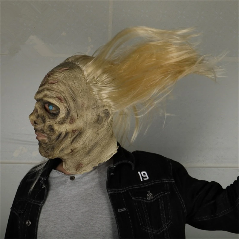 New The Walking Dead Cosplay Masks Rick Grimes Zombie Horror Scary Headgear Helmet Latex Mask Party Halloween Carnival Props