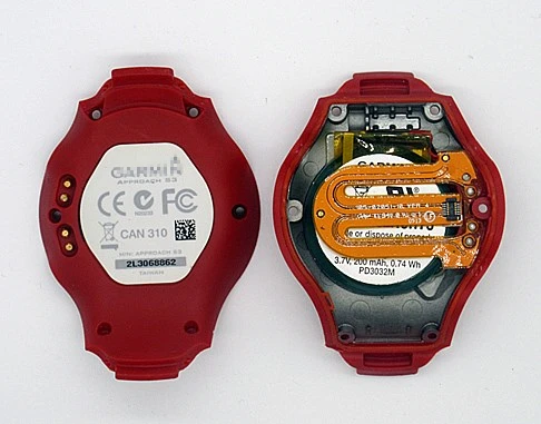 Для GARMIN APPROACH S3 gps часы батарейный Корпус задняя крышка с батареей запасные части