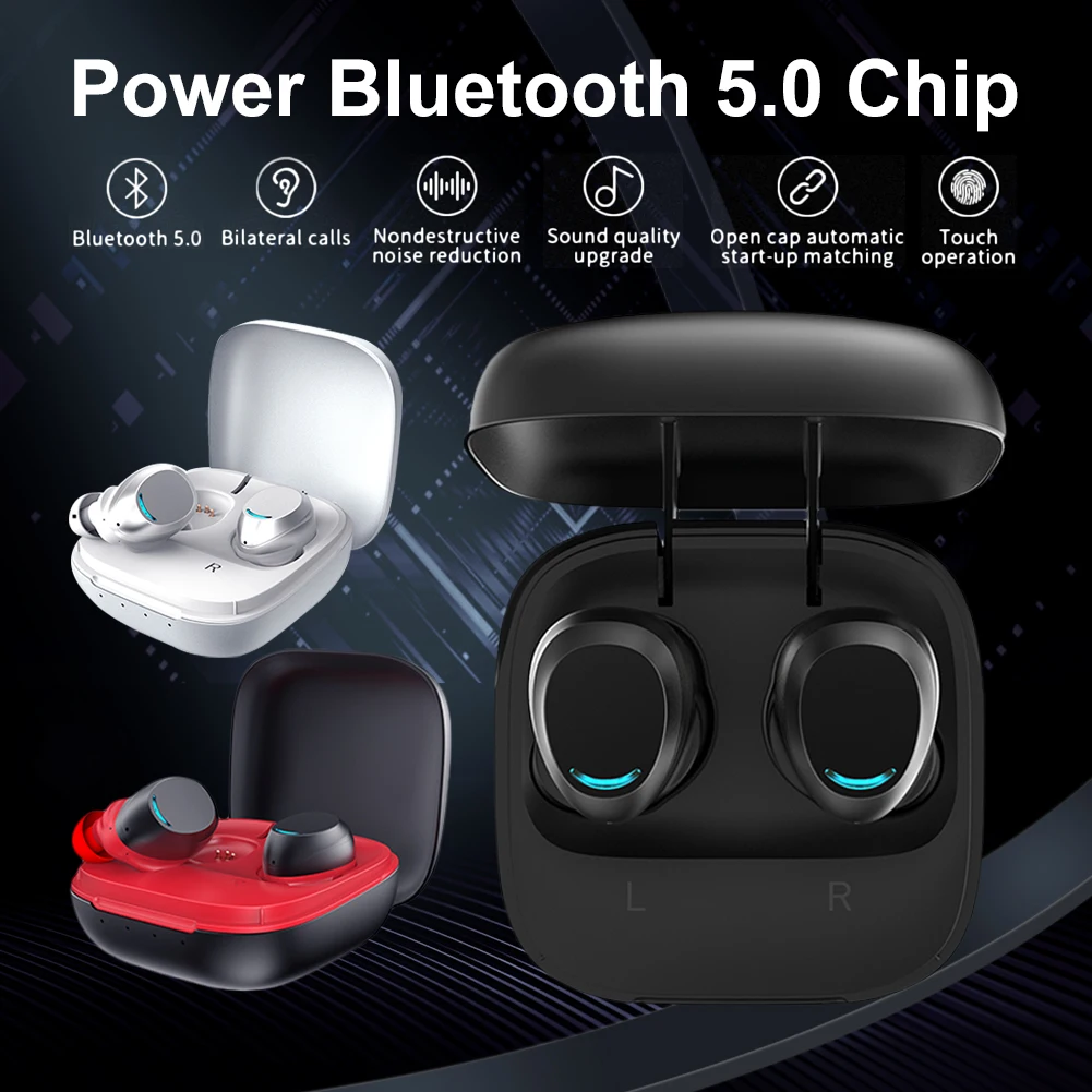 Bluetooth 5 0 беспроводные наушники вкладыши стерео звук интеллектуальное