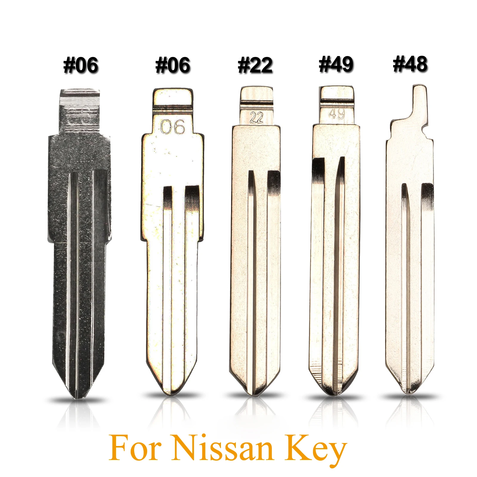 

Jingyuqin 10pcs полотно дистанционного ключа #06 22 49 48 для Nissan Qashqai J10 J11 X-Trail t31 t32 kicks Tiida Pathfinder Murano Note, Juke