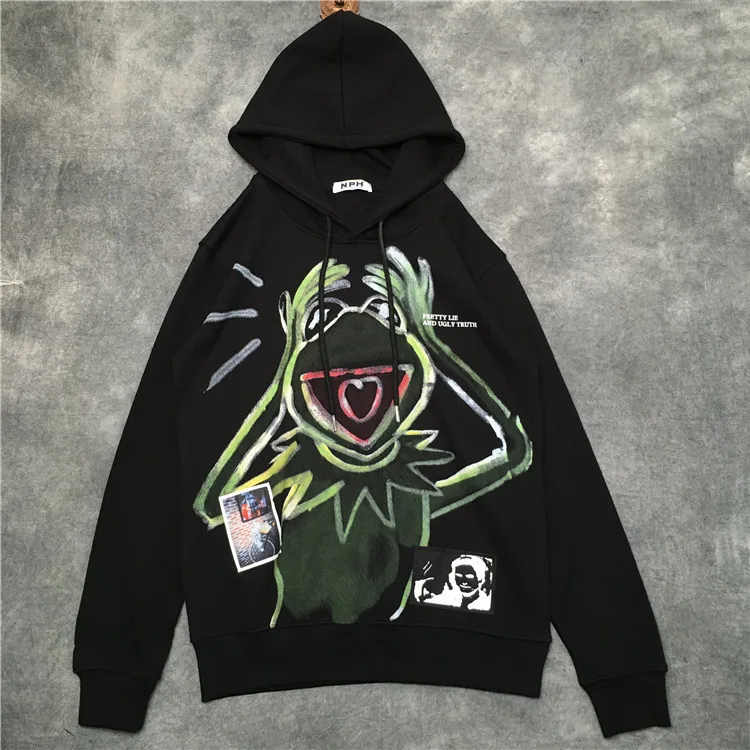Новинка 19ss, мужские роскошные толстовки с капюшоном и надписью Don't kill my vibes, толстовки с капюшоном, бархатные, хлопковые, плотные, флисовые, уличные, в стиле хип-хоп,# N65