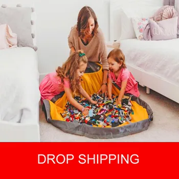 

Toy Clean-up and Storage Container Multifunctional Portable Toys Storage Bean Bag Waterproof Organizer Bucket Pouch