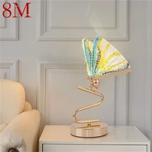 Lampe de Table LED papillon au design nordique moderne, luminaire décoratif d'intérieur, idéal pour un bureau ou une chambre à coucher, 8M