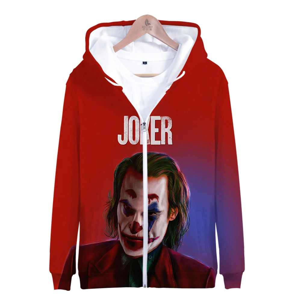 Джокер из фильма Joker Joaquin Phoenix Arthur Fleck 3d принт молния толстовка с капюшоном Мужская/женская повседневная одежда на молнии