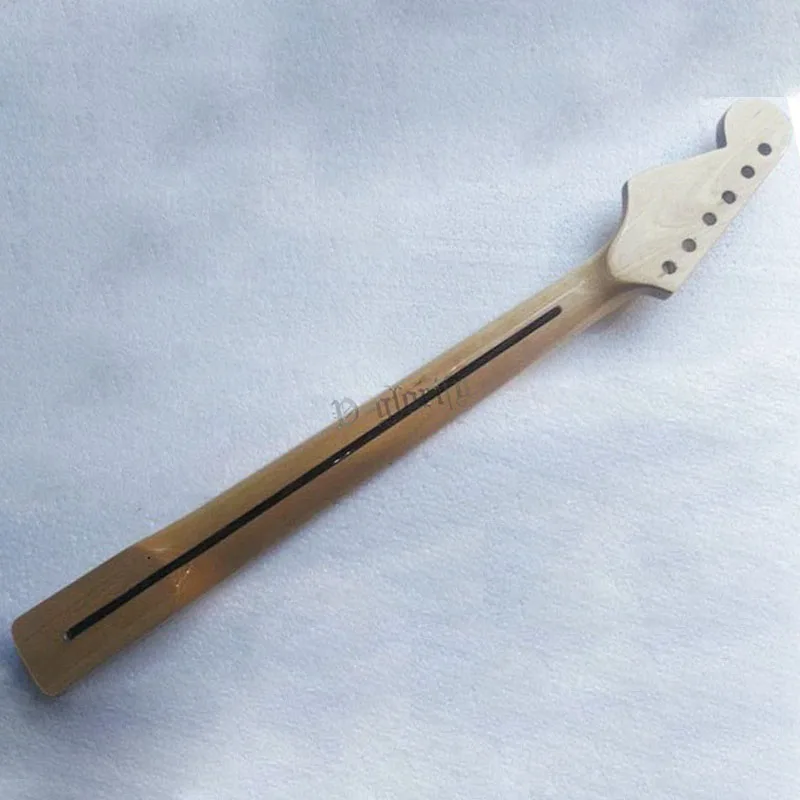 Полный клен ST Электрогитара шеи со средней линией 22 Лады высокий Глянец гитары шеи с точкой