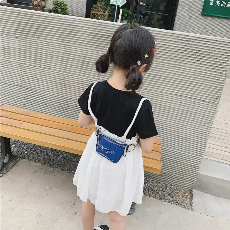 

2019 Men And Women KID'S Messenger Bag Korean-style Bag GIRL'S Purse Wallet Laser Fashion Chest Pack
