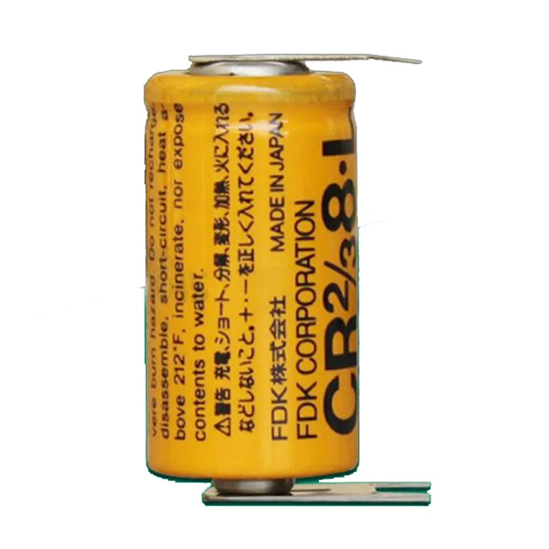 CR2/3 8.L FUJI FDK CR 2/3AA CR2/3AA 8.L CR2/38.L 3V 2000mAh литиевая батарея plc со сварочным ножки