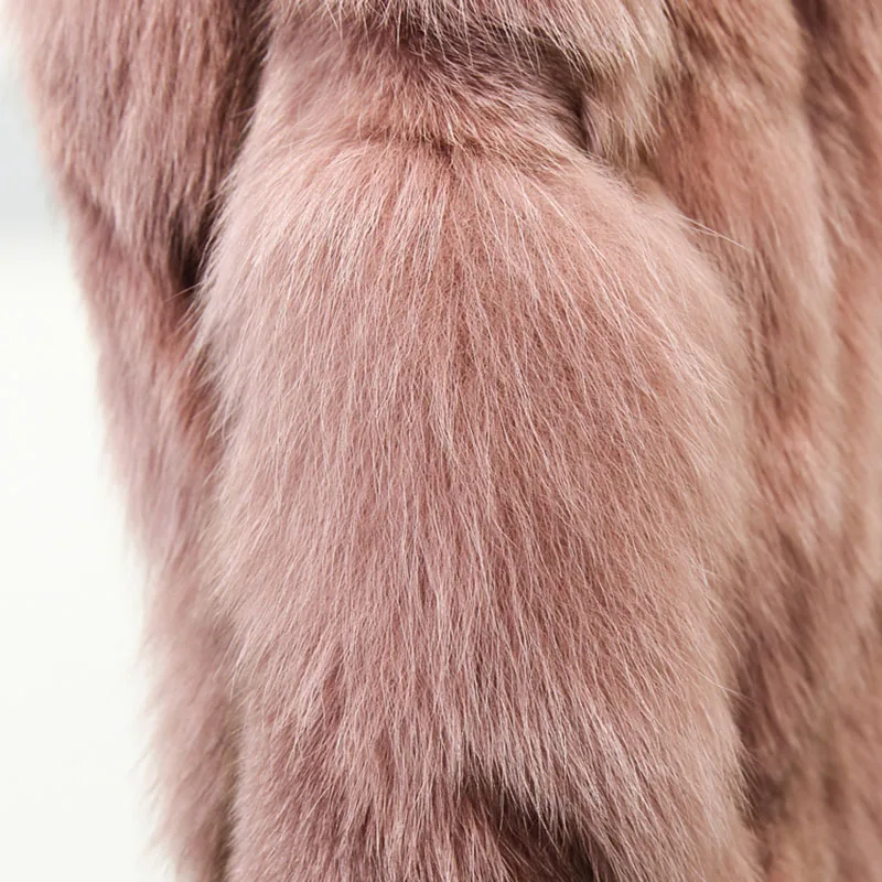 Натуральный Лисий мех Женская куртка пальто женские куртки из натурального меха лисы Куртки-ветровки осенне-зимняя одежда женский натуральный Лисий мех