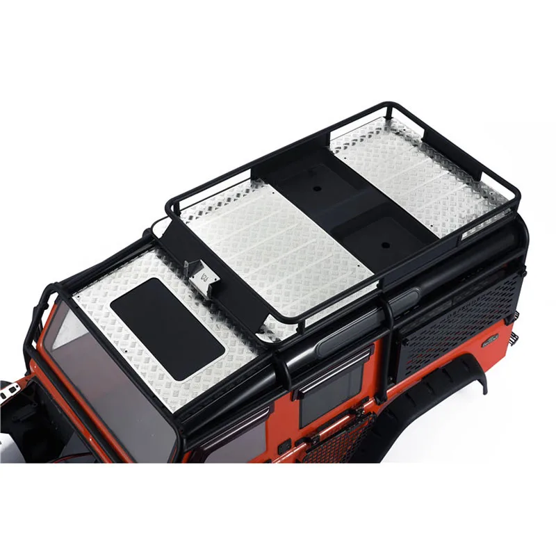DJ TRAXXAS TRX4 Defender Skylight Anti-Skid T4 Case Skylight Trim Modified Silver Black Optional RC Car Upgrade Accessories
