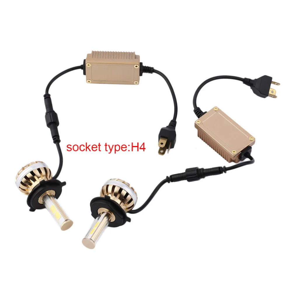 ICOCO 120W 9005/9006/H1/H4/H7/H8/H9/H11 светодиодный головной светильник 6000K C8 12000lm сменный автомобильный светильник
