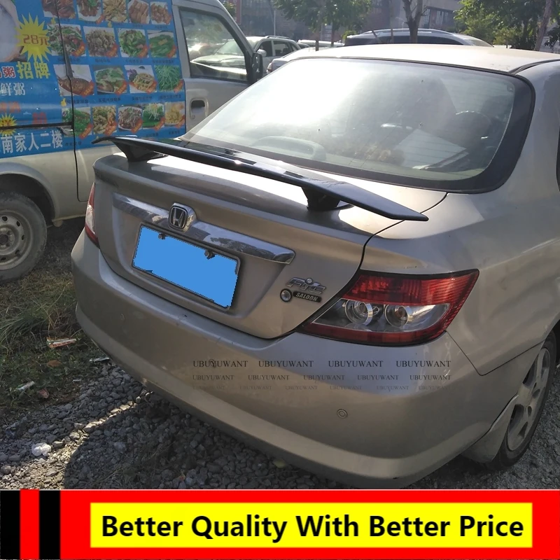 Для Honda FIT JAZZ седан спойлер 2003-2007 АБС-пластик грунтовка Цвет автомобильное