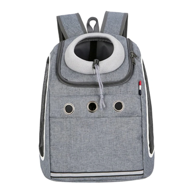 Dark gray New Cat Backpack Breathable Pet Carriers Oxford Dog Carrier Bag Durable Cat Carrier Comfort Puppy Supplies Pet Product - Color: Dark gray
