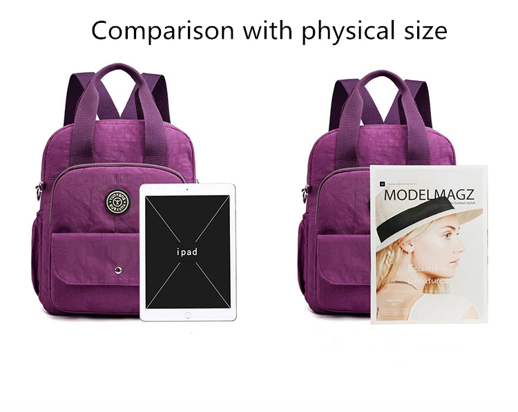 Женский нейлоновый водонепроницаемый рюкзак, рюкзак для путешествий, USB зарядное устройство, рюкзаки, школьные сумки для девочек-подростков, рюкзак, школьные сумки для женщин