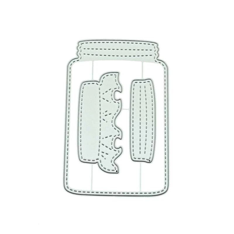 Металлические высекательные штампы Mason Jar украшения скрапбукинг тиснение