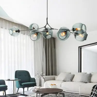 

Modern Chandeliers Lighting Ball Pendant Lamp Gold Metal Hanging Lamp Living Room Dinning Room Light Fixtures