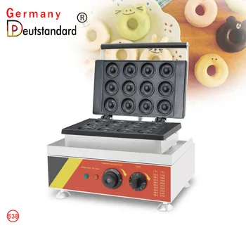 

Plum Blossom Donut Machine Commercial 12-Hole Crispy Machine Stainless Steel Snack Machine Sweet Wheat Ring
