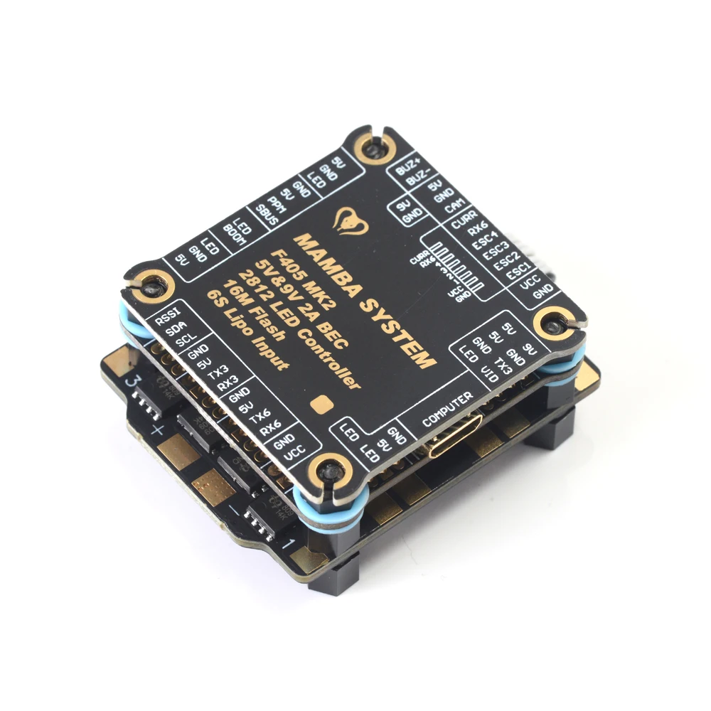 Контроллер полета MAMBA F405 FC Betaflight и F40 40A 2 4S бесщеточный ESC Dshoot600 для FPV Racing RC Multi Rotor