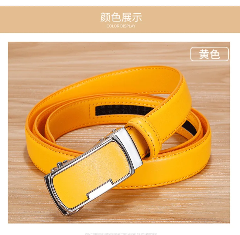 2.3CM Women Genuine Leather Belt For Female Strap Casual All-match Ladies Adjustable Belts Designer  Automatic belt buckle designer belts women