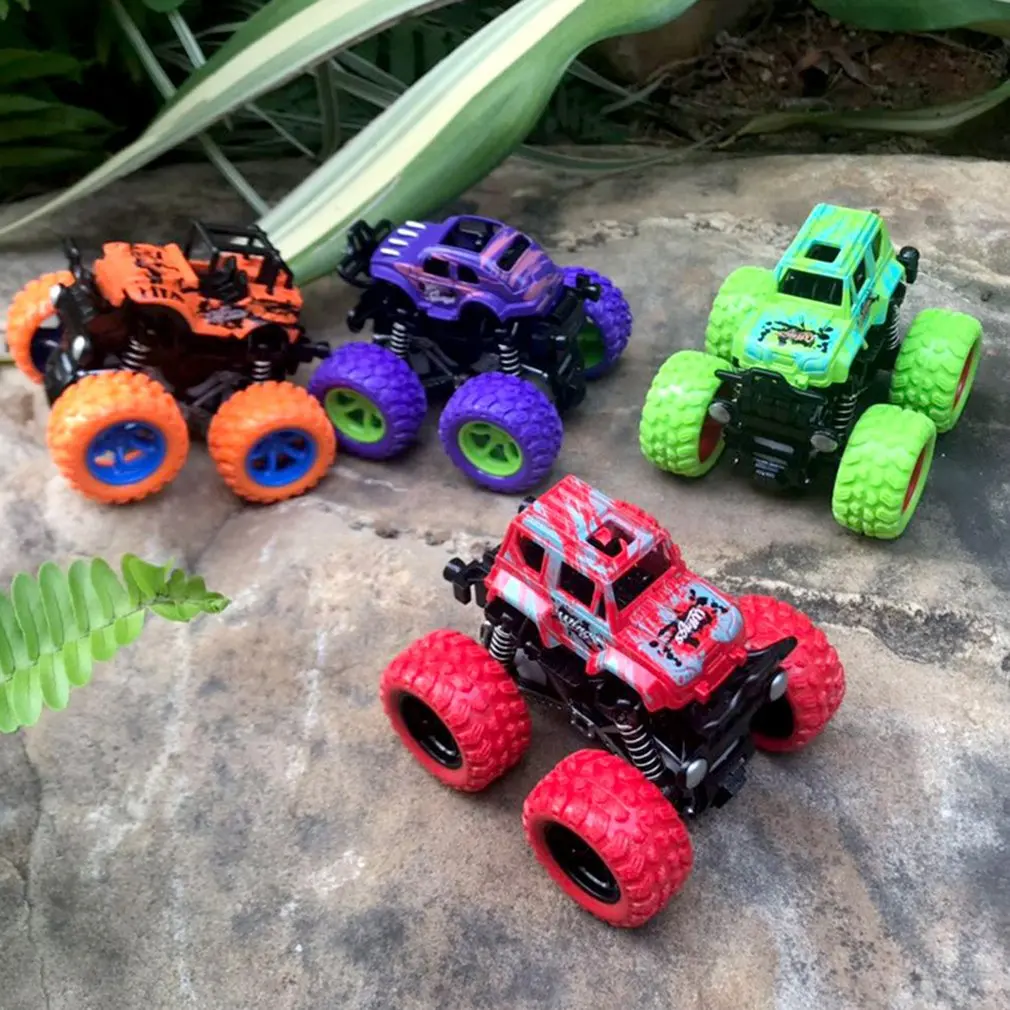Children Simulation Model Car Inertia Four-wheel Drive Big Foot Off-road Vehicle Model Children Climbing Toy