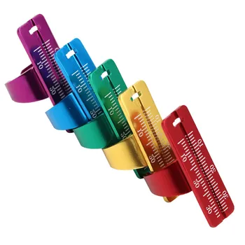 

1PC Colorful Aluminium Endodontic Dental Instruments Finger Ruler Dental Endo Finger Rulers Span Measure Scale