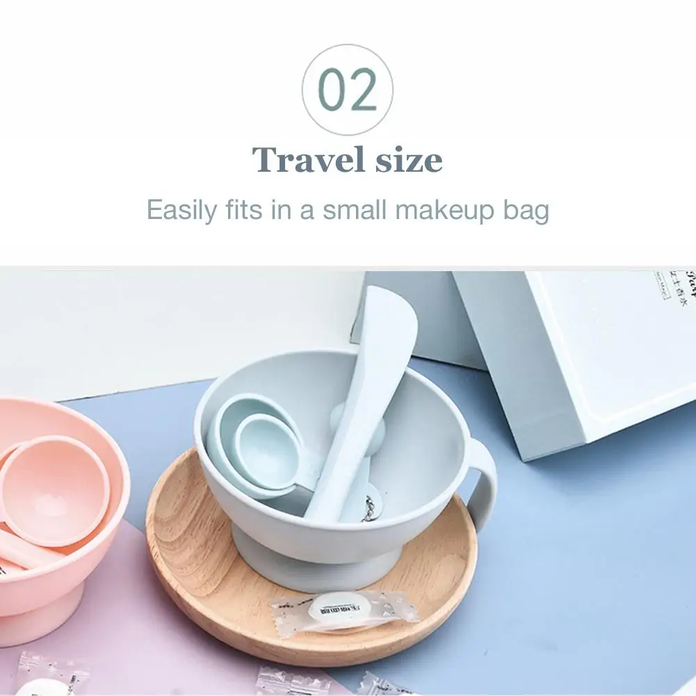 Facemask набор инструментов для смешивания, набор чашей для макияжа, силиконовая ложка-веретено, измерительный прибор, Набор комбинированных масок