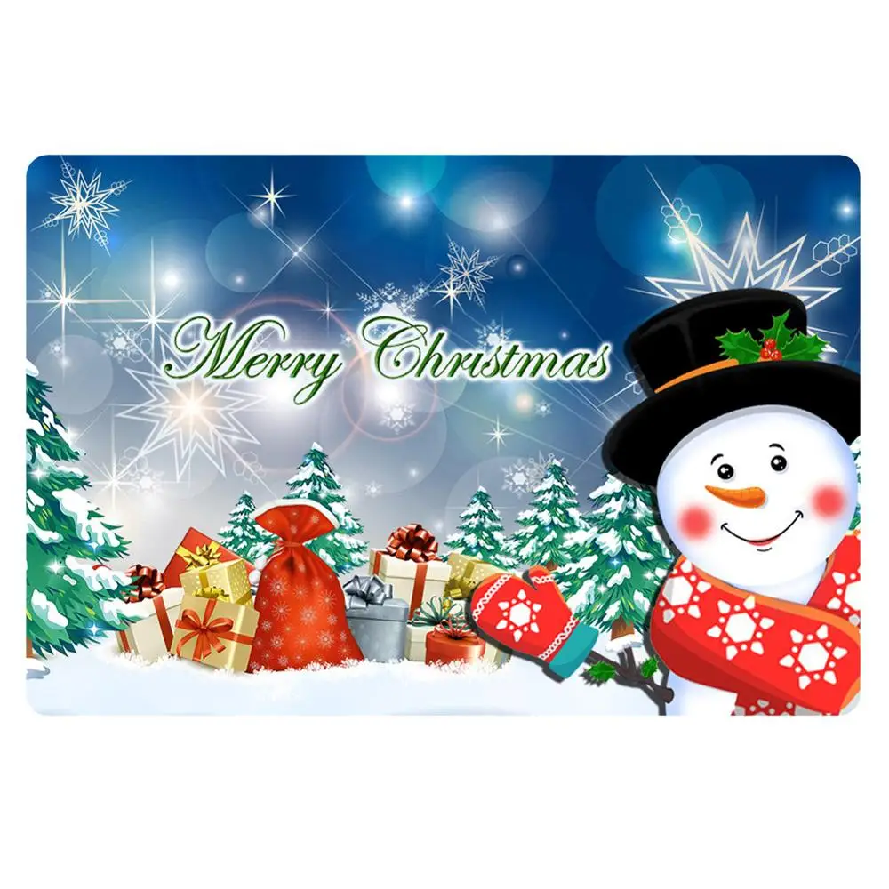 Upetstory Merry Christmas Противоскользящий коврик для прихожей, моющийся коврик для ванной комнаты, коврик для дома - Цвет: CC3962U