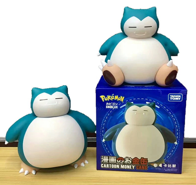 Takara Tomy Toy For Children Pokemon Monster 15cm Snorlax Piggy Bank Collectible Action Figure Pocket Monsters Dolls Action Figures Aliexpress