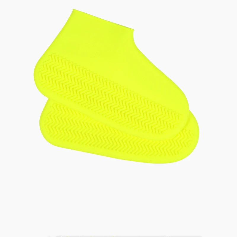 Цвет: желтый Зонты материал многоразовые карманные водонепроницаемые уличные Нескользящие прозрачные защитные эластичные велосипедные сапоги латекс - Цвет: Цвет: желтый