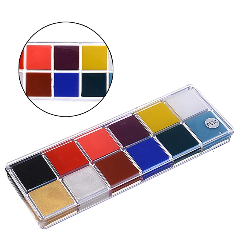 12 Flash Colors Bodypainting Face Body Paint Special Effects Stage